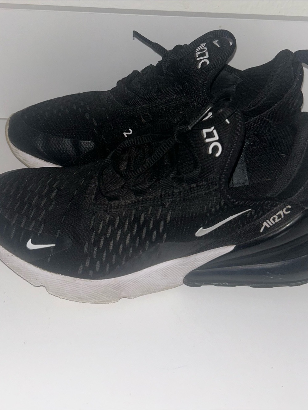 Nike Air Max 270 Black/White Athletic Sneakers